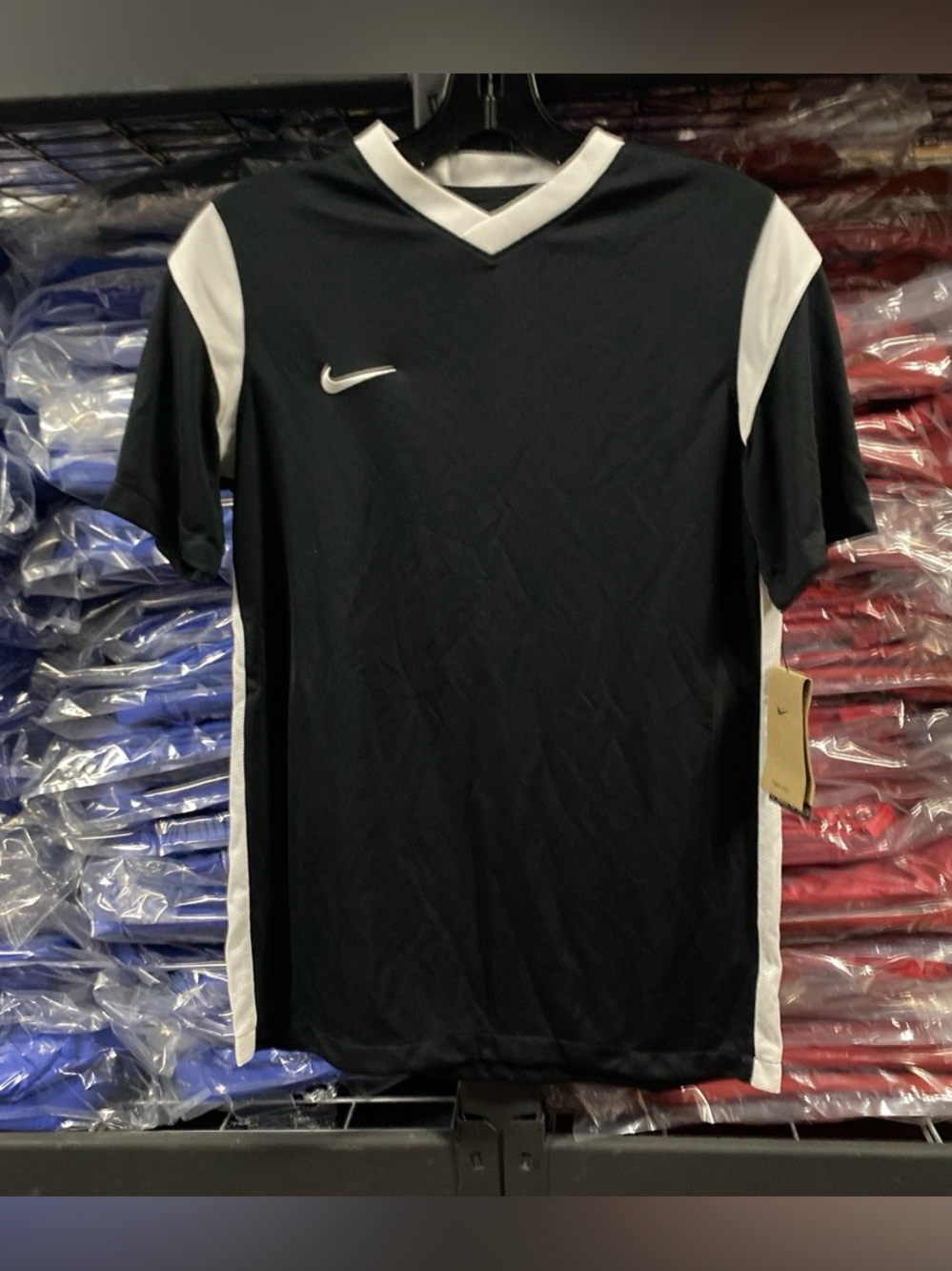 Nike Derby III Soccer Jersey NWT Kids XL Black/White DRI-FIT CW3834-010